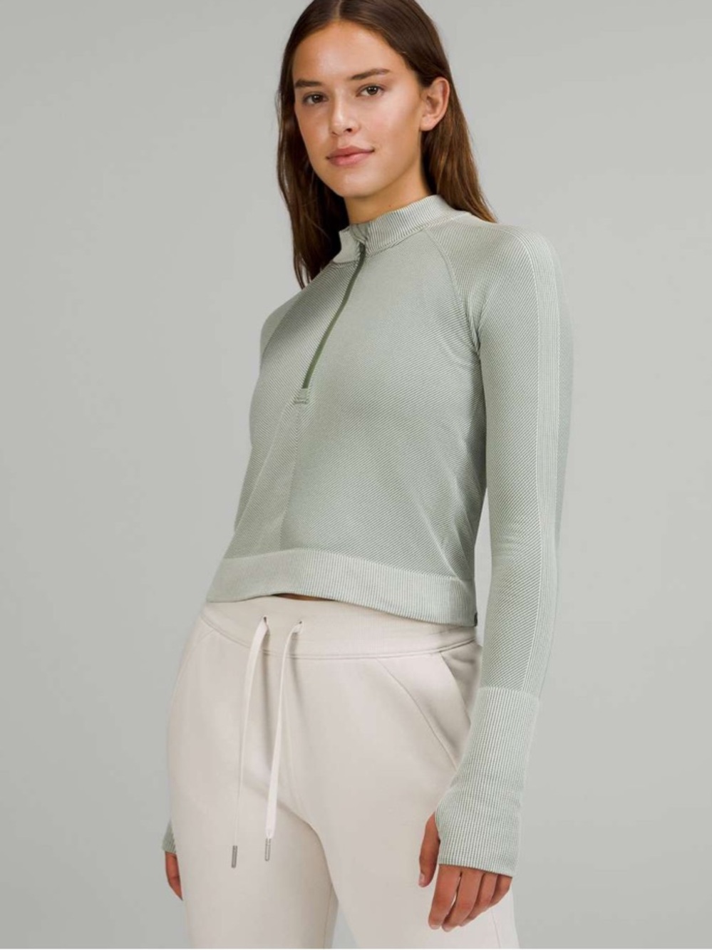 Lululemon Rest Less Cropped 1/2 Zip